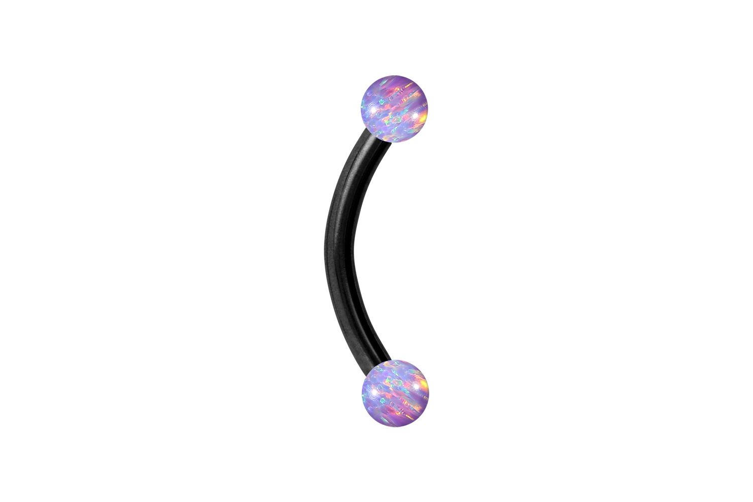 Titan Piercing Banane SYNTHETISCHE OPALE